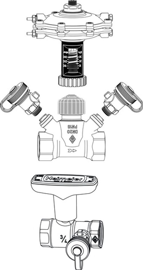 IMI-Hydronic-Engineering-IMI-TA-Differenzdruckregler-TA-Multi-Set-3-DN-15-mit-Globo-H-Entleerung-Rotguss-5850-02-801 gallery number 1